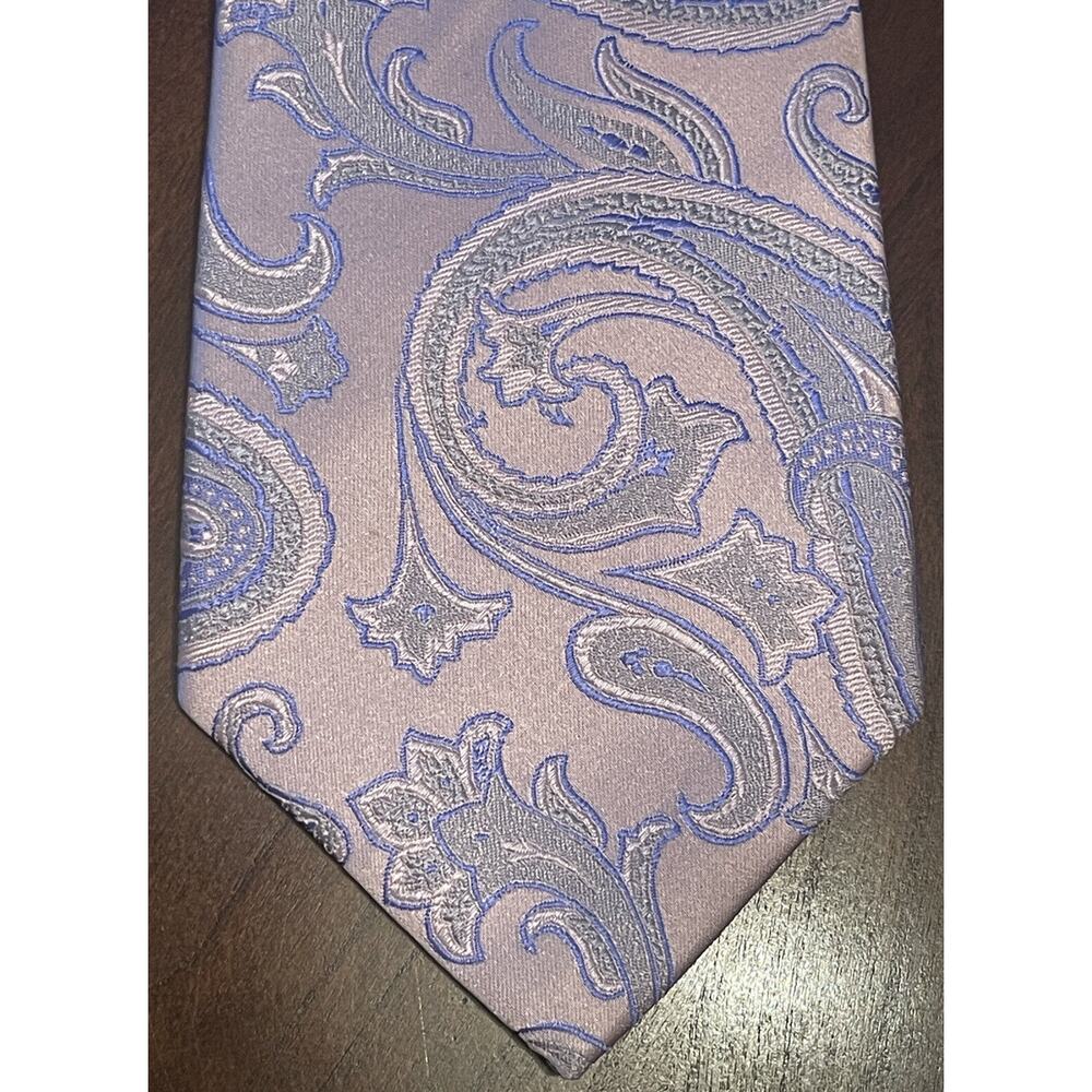 Arrow Premium Collection Pink Blue 100% Silk Men’s Neck Tie Made in China